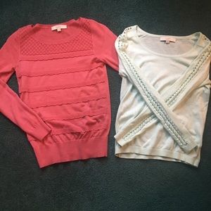 Loft sweaters size XS